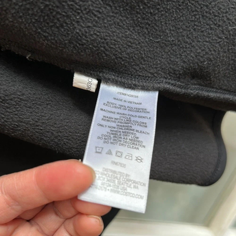 Nautica Black Jacket with Blue Trim - Picture 2 of 7